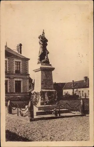 Postkarte Vauchassis Aube, Kriegsdenkmal 1914-1918