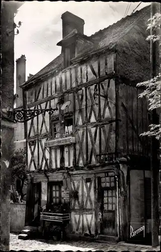 Ak Nogent-sur-Seine Aube, historisches Haus, Rue de la Grosse Armee