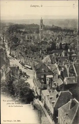 Ak Langres Haute Marne, Panoramablick von den Türmen der Kathedrale