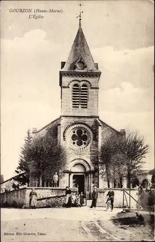 Ak Gourzon Haute Marne, Die Kirche