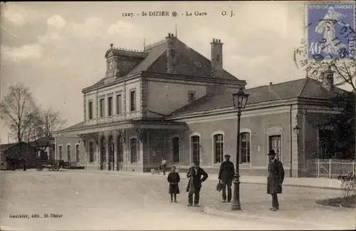 Ak Saint Dizier Haute Marne, Bahnhof