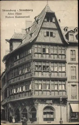 Ak Strasbourg Straßburg Elsass Bas Rhin, altes Haus, Maison Kammerzell