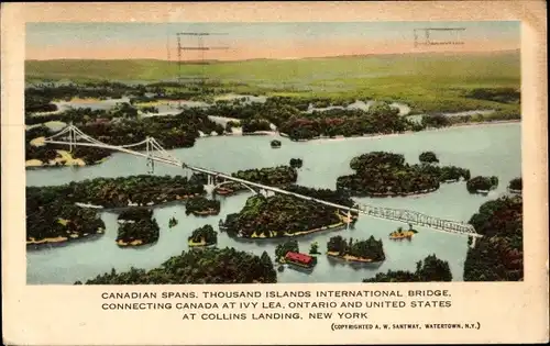 Ak Collins Landing NY, Canadian Spans, Thousand Islands International Bridge, Ivy Lea