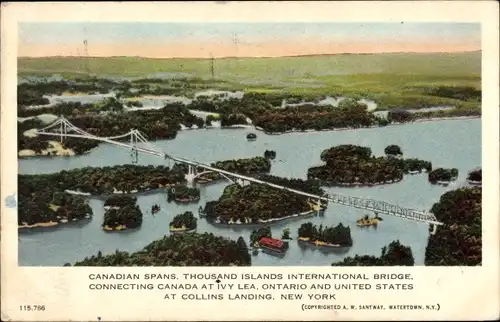 Ak Collins Landing NY, Canadian Spans, Thousand Islands International Bridge, Ivy Lea