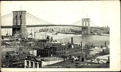 Ak Brooklyn New York City USA, Brücke