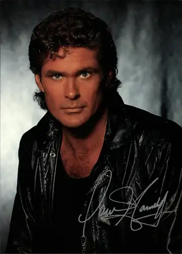 Ak Schauspieler David Hasselhoff, Portrait, Autogramm