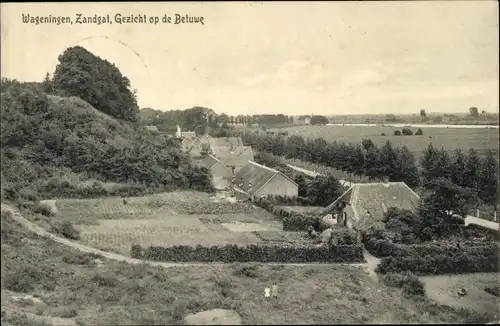 Ak Wageningen Gelderland, Zandgat, Blick auf die Betuwe