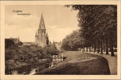 Ak Zutphen Gelderland, Martinetsingel, Turm