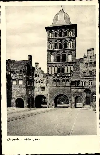 Ak Lübeck, Burgtor