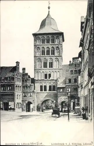 Ak Hansestadt Lübeck, Burgtor