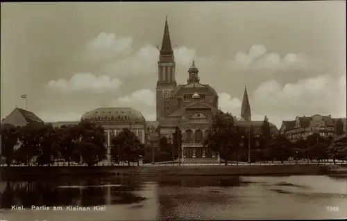 Ak Kiel, Kleiner Kiel, Rathaus, Stadttheater