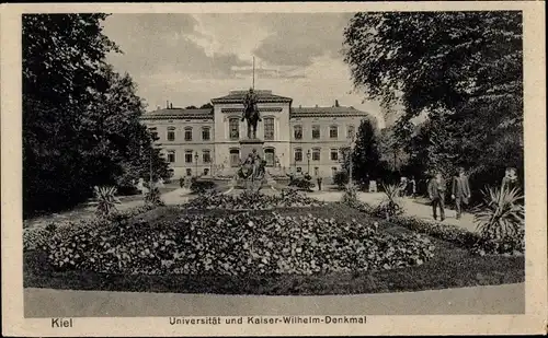 Ak Kiel, Universität, Kaiser-Wilhelm-Denkmal