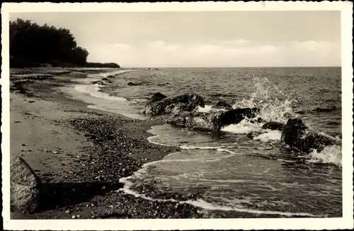 Ak Insel Fehmarn Ostholstein, Küste bei Katharinenhof, Wellenspiel