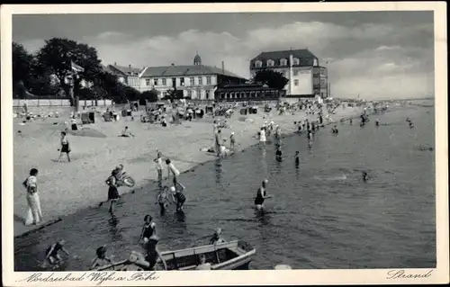 Ak Wyk auf Föhr Nordfriesland, Strand