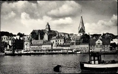 Ak Flensburg in Schleswig Holstein, Hafen