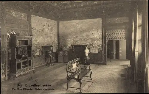 Ak Laeken Brüssel Brüssel, Chinesischer Pavillon, Japanischer Salon
