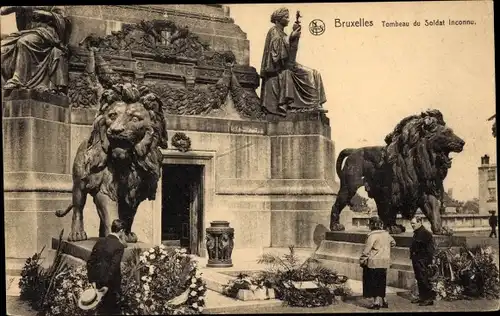 Ak Brüssel Brüssel, Grab des unbekannten Soldaten