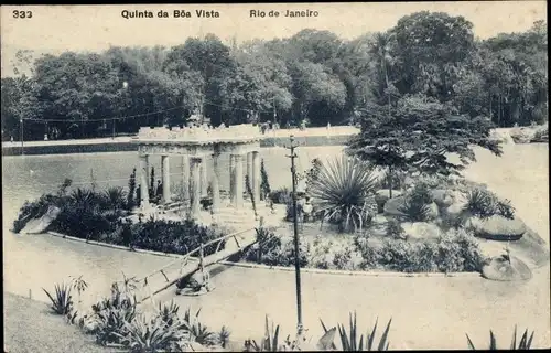 Ak Rio de Janeiro Brasilien, Quinta da Boa Vista