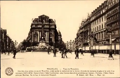 Ak Brüssel Brüssel, Place de Brouckere