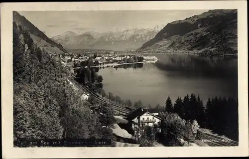 Ak Zell am See in Salzburg, Panorama, Steinernes Meer