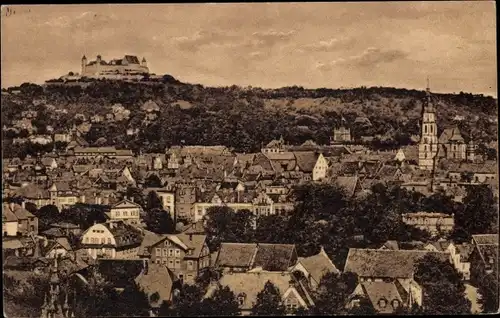 Ak Coburg in Oberfranken, Gesamtansicht von Westen