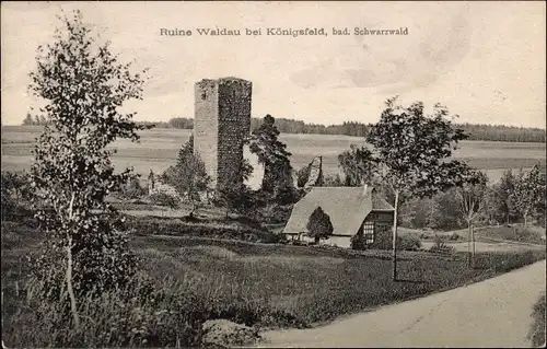 Ak Buchenberg Königsfeld im Schwarzwald Baden, Ruine Waldau