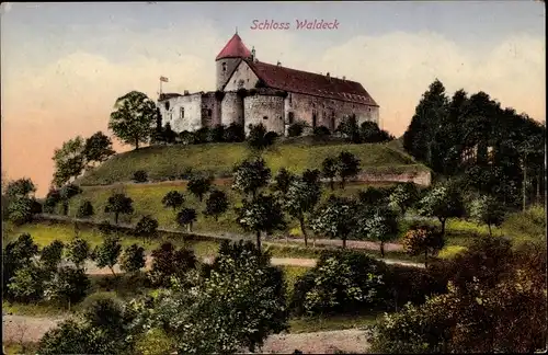 Ak Waldeck am Edersee Hessen, Schloss Waldeck