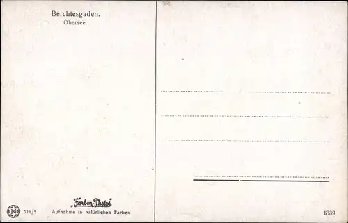 Ak Berchtesgaden in Oberbayern, Obersee, Paar in Trachten, Kühe