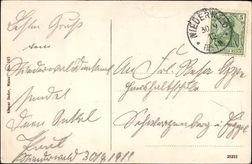 Ak Rüdesheim am Rhein, Niederwald Nationaldenkmal, Burg Rheinstein