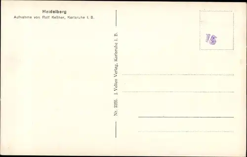 Ak Heidelberg am Neckar, Panorama, Schloss