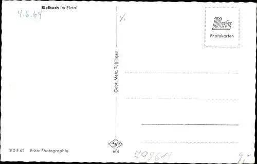 Ak Bleibach Gutach im Breisgau Schwarzwald, Panorama
