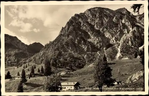 Ak Schleching in Oberbayern, Wuhrsteinalmen, Breitenstein