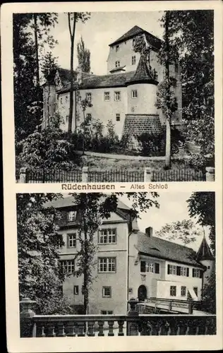 Ak Rüdenhausen in Unterfranken, altes Schloss