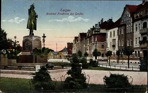 Ak Torgau an der Elbe, Friedrich der Große Denkmal