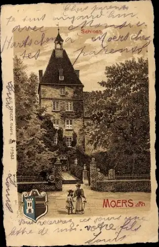 Wappen Litho Moers am Niederrhein, Schloss