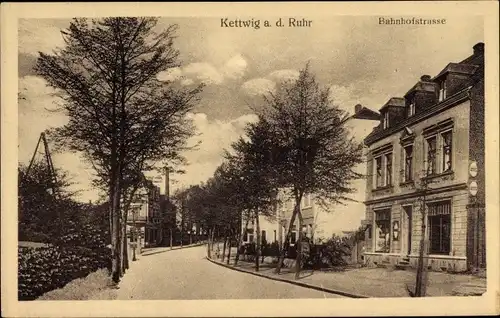 Ak Kettwig Essen im Ruhrgebiet, Partie in der Bahnhofstraße