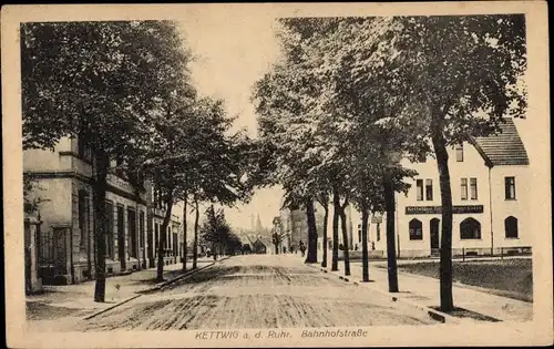 Ak Kettwig Essen im Ruhrgebiet, Partie in der Bahnhofstraße