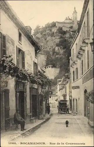 Ak Rocamadour Lot, Rue de la Couronnerie