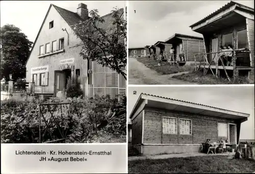 Ak Lichtenstein Hohenstein Ernstthal in Sachsen, JH August Bebel