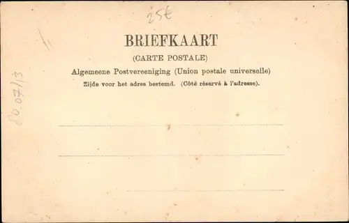 Ak Dinksperlo Dinxperlo Gelderland, Straße zum Postamt