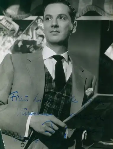 Foto Schauspieler Boy Gobert, Portrait, Autogramm