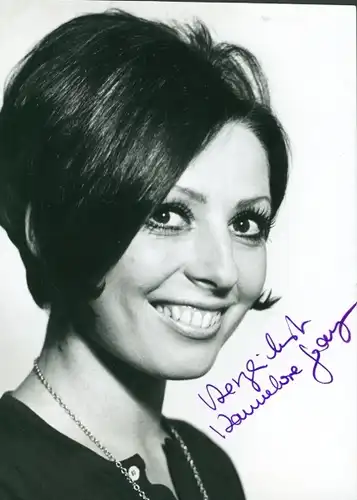 Foto Schauspielerin Hannelore Gray, Portrait, Autogramm