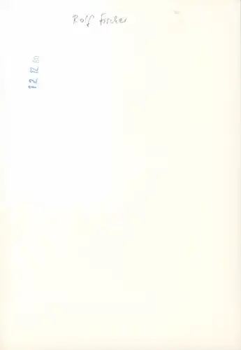 Foto Schauspieler Rolf Fischer, Portrait, Autogramm