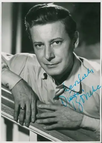 Foto Schauspieler Dieter Borsche, Portrait, Autogramm