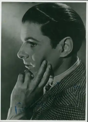 Foto Schauspieler Rudolf Prack, Portrait, Autogramm