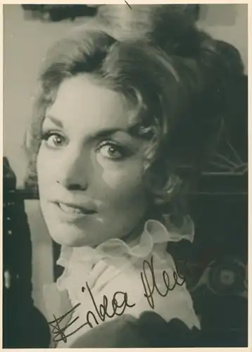 Foto Schauspielerin Erika Pluhar, Portrait, Autogramm