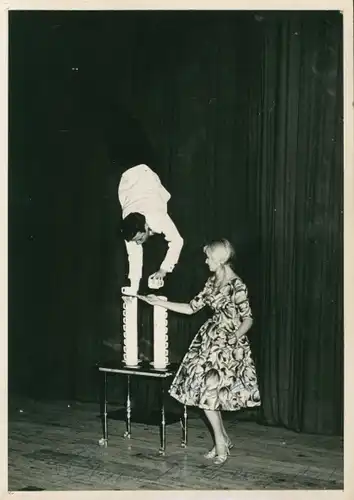 Foto Hamburg, Artisten Claus und Astrid Beewen ?, Autogramm