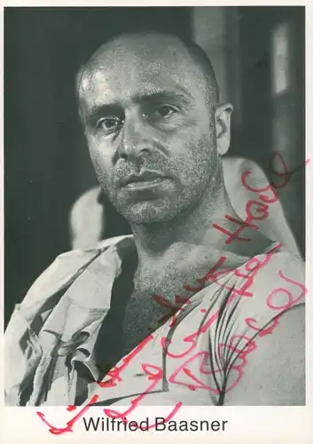 Foto Schauspieler Wilfried Baasner, Portrait, Autogramm