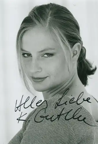 Foto Schauspielerin Karoline Guthke, Portrait, Autogramm