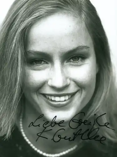 Foto Schauspielerin Karoline Guthke, Portrait, Autogramm